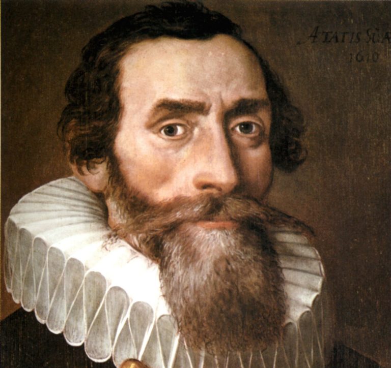 Portrét Johannese Keplera z roku 1610.