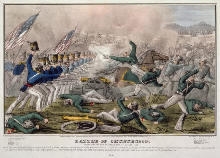 Americko-mexická válka trvá 2 roky (1846–1848) a potvrdí ztrátu Texasu a dalších území.