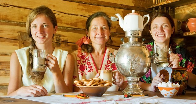 Čaj je důležitou součástí ruské kultury.