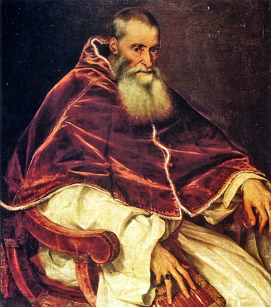Papež Pavel III. zavádí na Tridentském koncilu různé reformy.