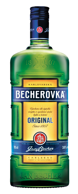 Receptura na Becherovku je dodnes tajná. Foto: Karlovarská Becherovka, CC BY-SA 3.0 <https://creativecommons.org/licenses/by-sa/3.0>, via Wikimedia Commons