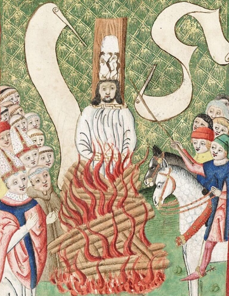 Jan Hus to má spočítané. Skončí v ohni. Foto: Janíček Zmilelý z Písku/Creative Commons/Public Domain