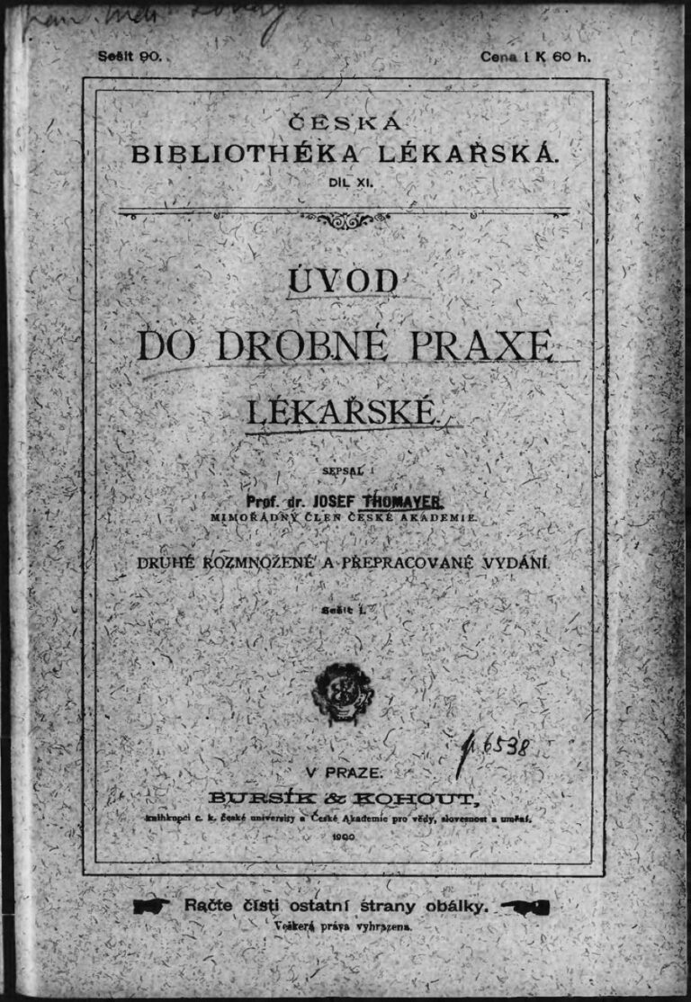 Thomayerovy odborné texty se staly základem pro výuku mediků. Foto: Josef Thomayer (1853-1927)/Creative Commons/Public Domain