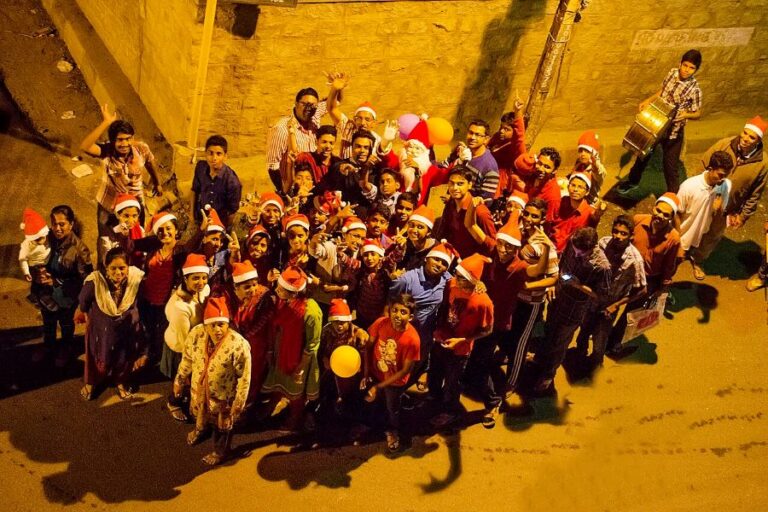 Zpěváci vánočních písní v Indii. Foto: Prathyush Thomas/Creative Commons/GFDL 1.2