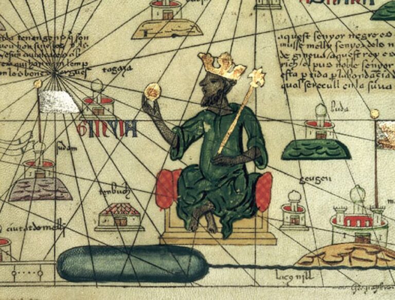 Mansa Musa vládne ohromnému impériu. Foto: Reproduction of the Catalan Atlas of the 20th century that can not be considered facsimile of the original/Creative Commons/Public Domain