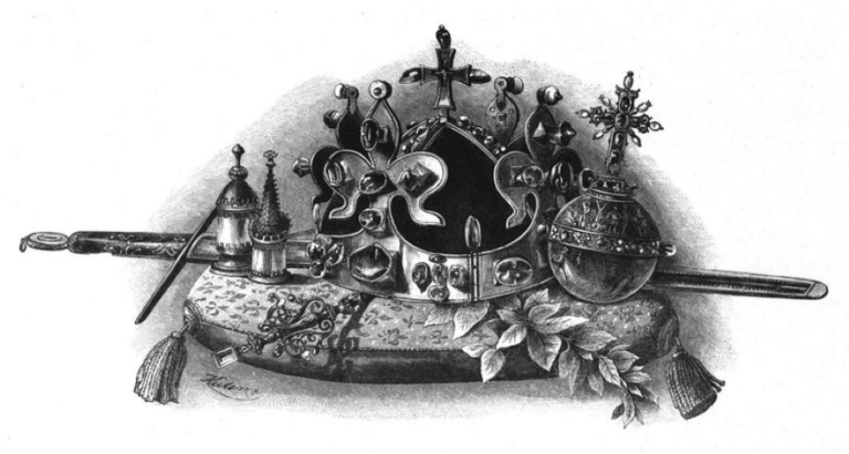 Vyobrazení klenotů z 19. století. Foto: Baltazar Kašpar Kutina (1853–1923)/Creative Commons/Public Domain