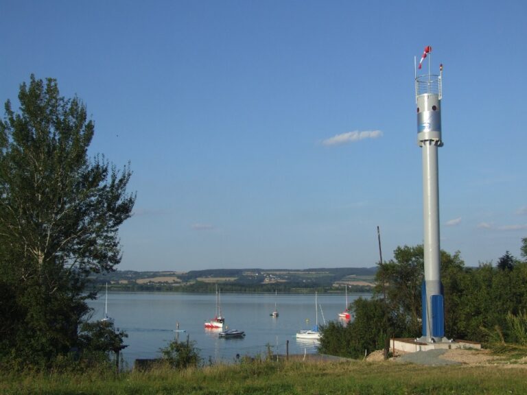 Maják u přehrady Rozkoš