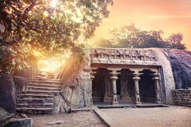 Mahabalipuram je na seznamu světového kulturního dědictví UNESCO.