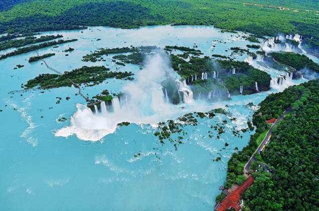 V parku Iguazú je největší systém vodopádů na světě.