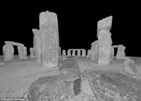 Stonehenge pohledem laserového scanneru.