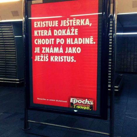 V rámci kampaně EPOCHY se v celé ČR objeví bigboardy, billboardy, plakáty na lavičkách a v pražském metru budou k vidění také CLV plakáty.