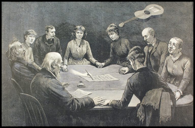 Duchařské seance zažívají na přelomu 19. a 20. století obrovskou popularitu.