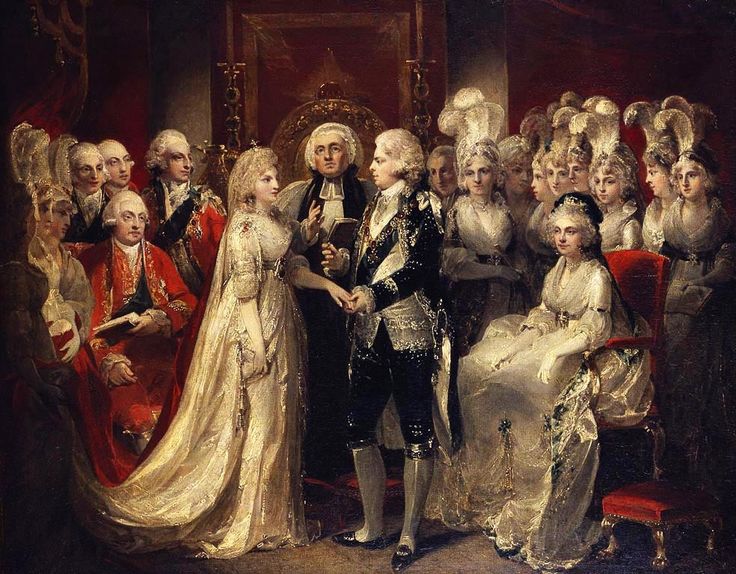 Svatba z donucení. Britskému královskému ženichovi Jiřímu IV. se do ženění nechce. Nevěsta ho odpuzuje.