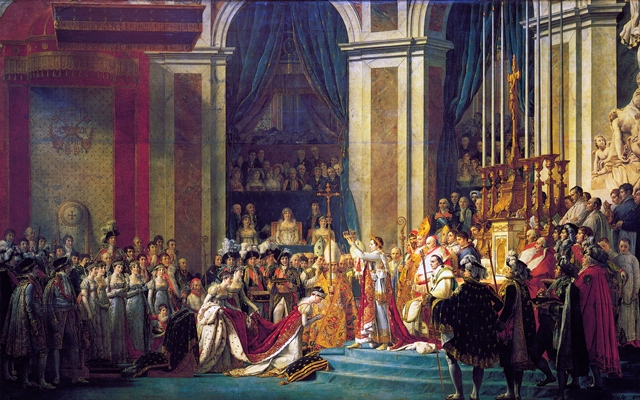 V roce 1804 korunoval za přítomnosti papeže sám sebe císařem.