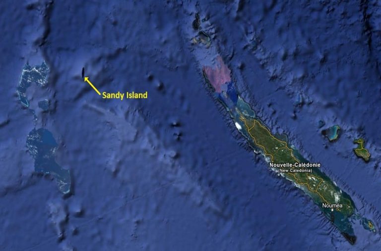 Ostrov se objevil i na některých satelitních obrázcích.