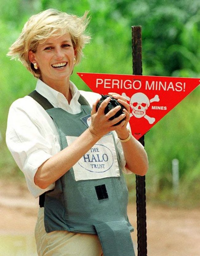 Za svůj krátký život se princezna Diana snaží udělat svět lepším. Vystupuje mimo jiné i proti nášlapným minám, které připravují o život tisíce lidí.