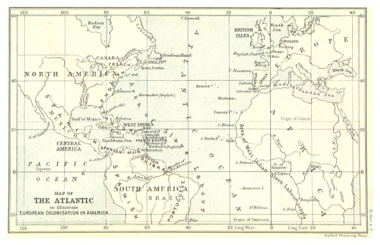 Nejčastěji vede cesta otrokářských lodí přes Atlantik do anglických kolonií…