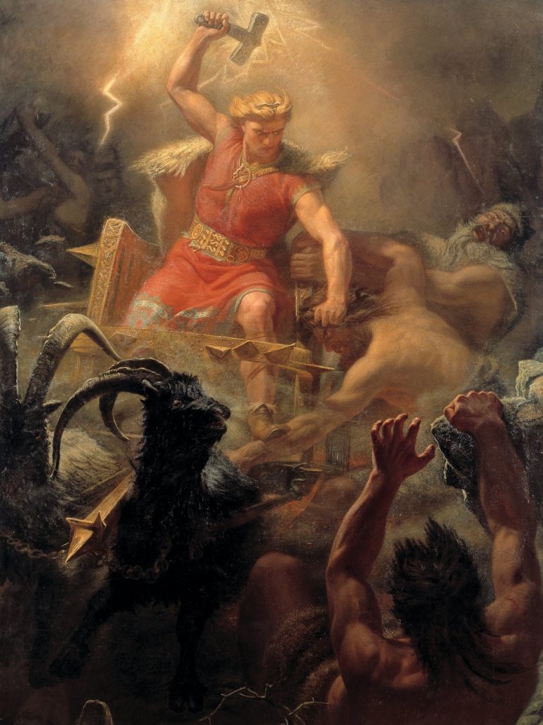 Symbolem boha Thora je jeho kladivo.