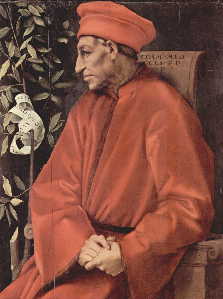 Cosimo Medici je sochařovým mecenášem. Díky němu může tvořit bez obav o existenci.