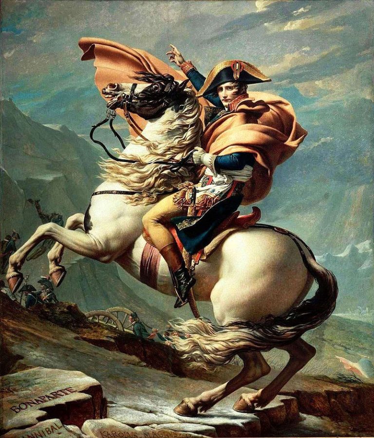 Když je potřeba, francouzský císař se vyspí i v koňském sedle.