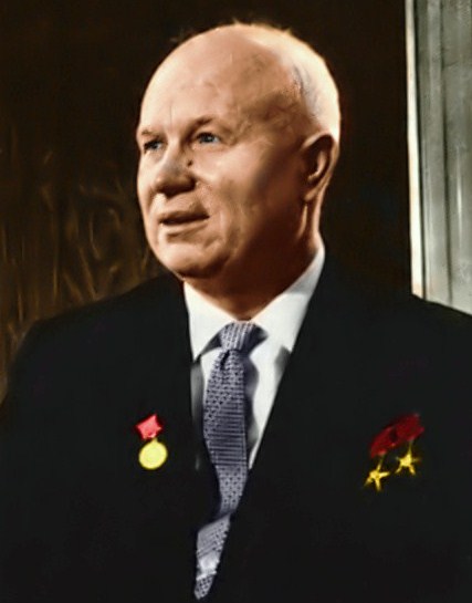 Pověst pořádného opilce má i Nikita Chruščov.