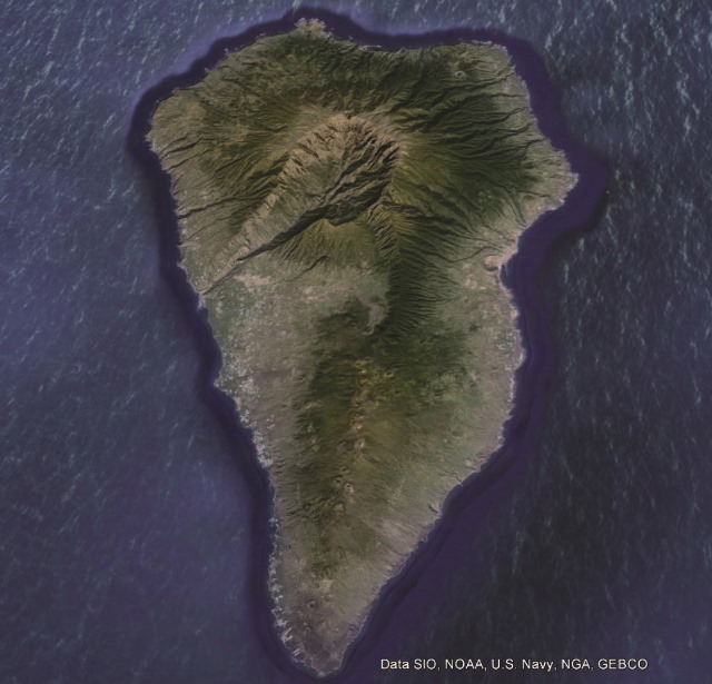 Ostrov Palma na kanárských ostrovem je nejohroženější.