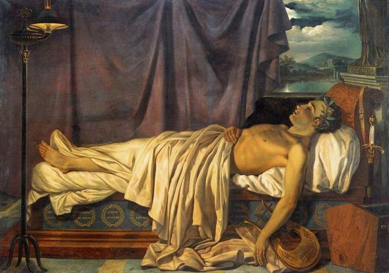 Lord Byron je známý anorektik. Své dietami i octem zhuntované tělo pošle předčasně do hrobu.