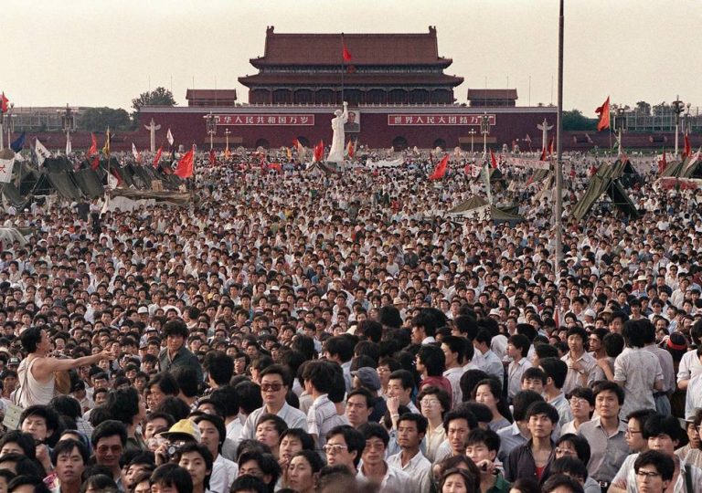 Demonstrace v roce 1989.