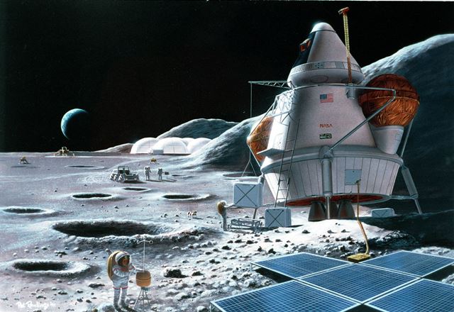 Vybudování základny na Měsíci by mohlo usnadnit pozdější osidlování Marsu.