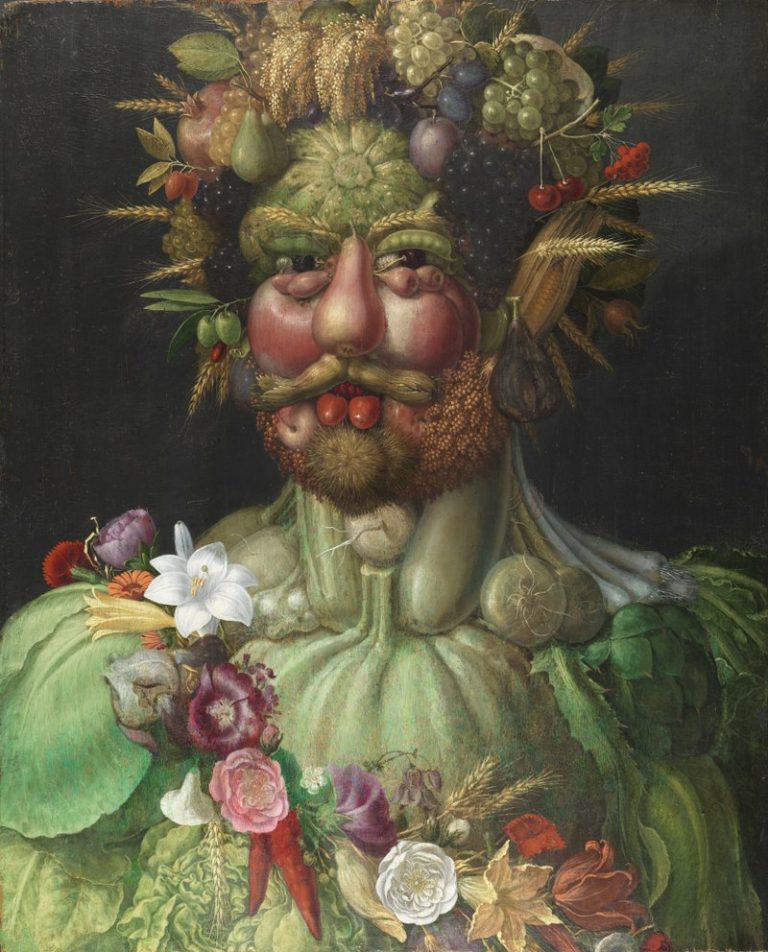 Rudolf II. jako Vertumnus,obraz, jehož autorem je italský manýristický malíř Giuseppe Arcimboldo.