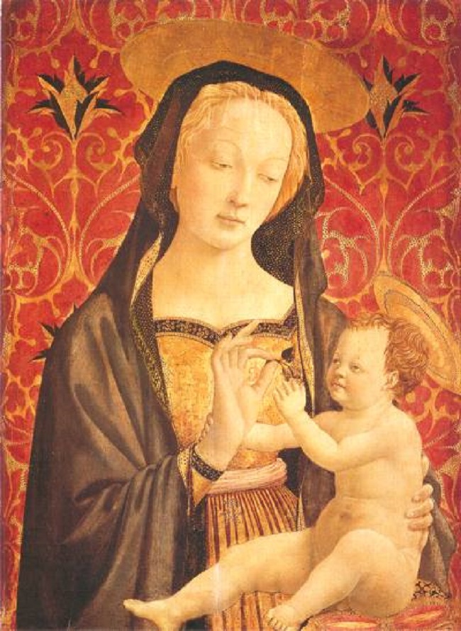 Biancu Marii Visconti zachytil dobový malíř s prvorozeným synem jako Pannu Marii.