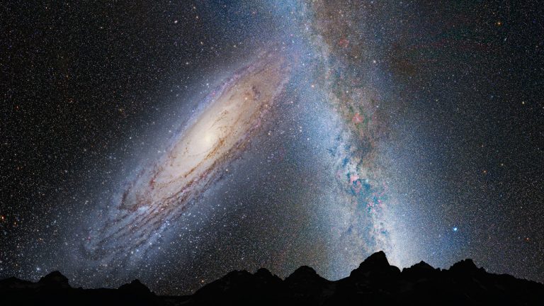 Ke střetu Andromedy s Mléčnou dráhou má podle výpočtu vědců dojít zhruba za 2,5 milionu světelných let.