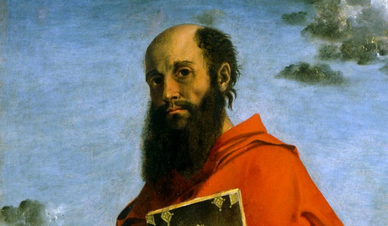 Apoštol Pavel na obraze italského renesančního malíře Bartolomea Montagny.