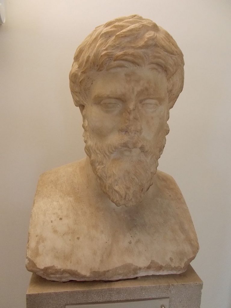 Historik Plutarchos líčí Aristiona jako krutovládce.
