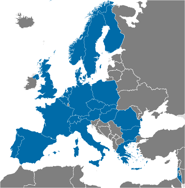 Členské státy CERNu.