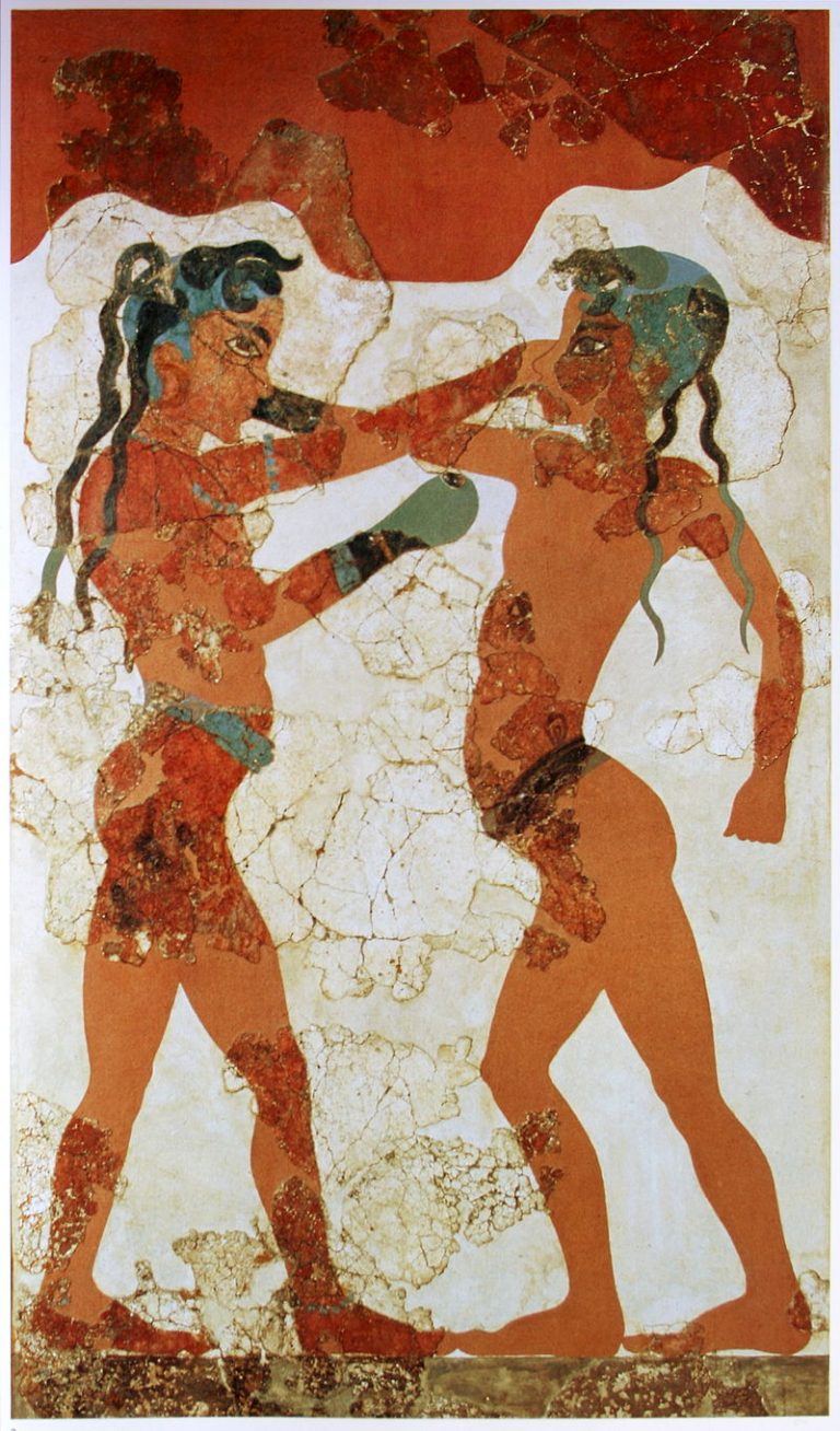 Box patří mezi staré sporty. Je vyoubrazený už v paláci v Knóssu kolem roku 1500 př.n.l.