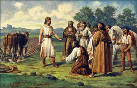 Přemysl Oráč si prý na cestu za Libuší vzal lýkovou brašnu.