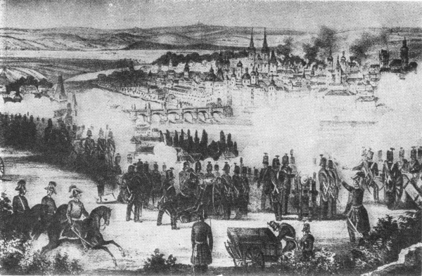 Bombardování Prahy v roce 1848. Na barikádách nechybí František Korbel.