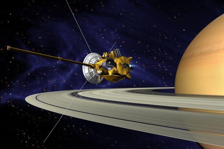 Sonda Cassini zkoumala Saturn a jeho okolí od roku 2004 do 2017.