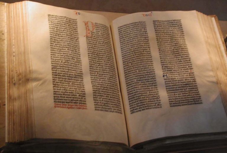 Guttenbergova Bible.