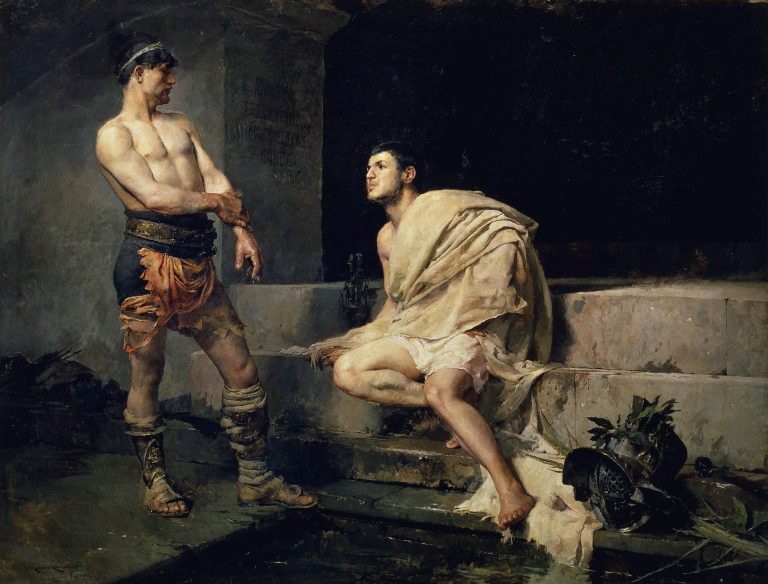 Gladiátoři měli k dispozici lázně, kde mohli relaxovat.