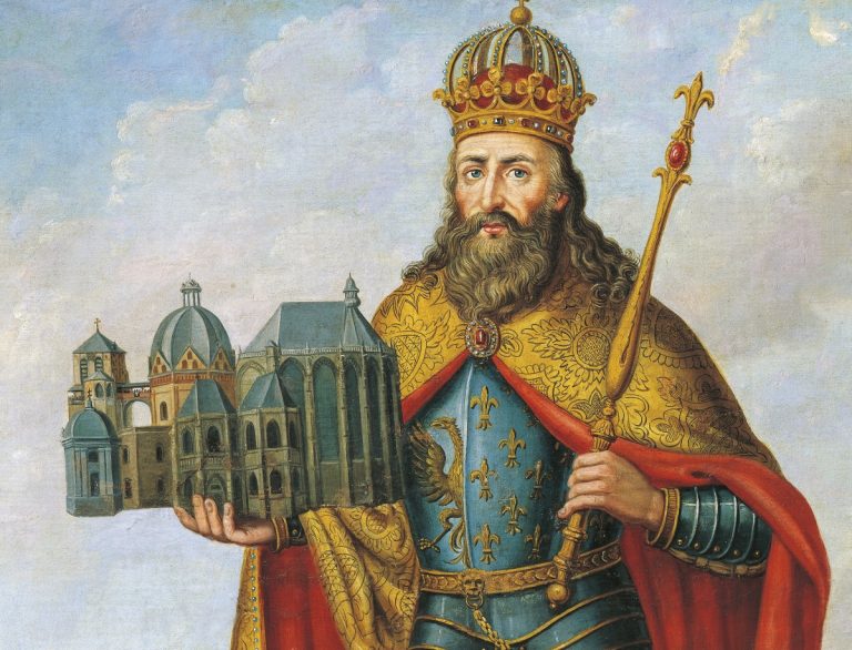 Francký král a první středověký římský císař Karel Veliký.