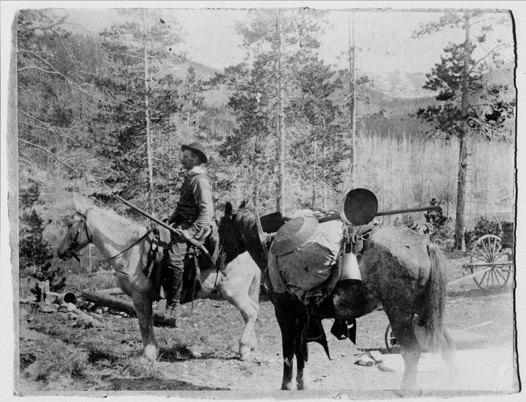 Švédští zlatokopové v Montaně kolem poloviny 19. století.