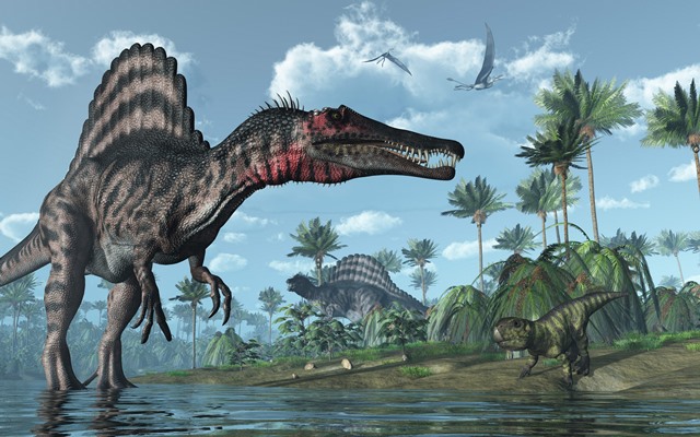 Tento dinosaurus žil převážně převážně ve vodě, na souši se pohyboval po čtyřech.