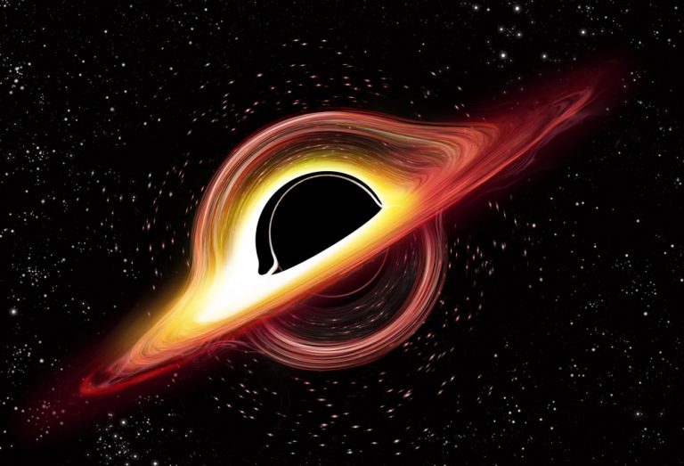 Umělecká představa černé díry.