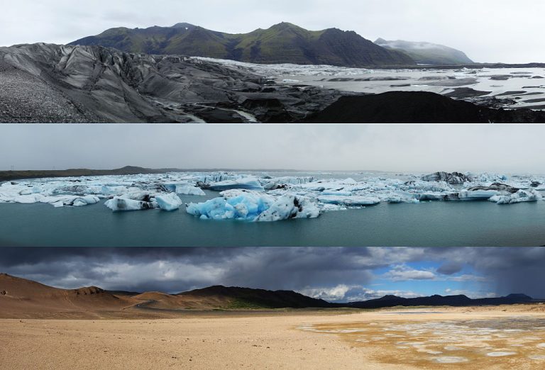 Tři typické islandské krajiny