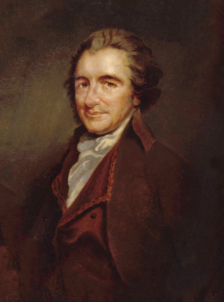 Thomas Paine patří mezi velké revolucionáře, žádá například rovnoprávnost žen.