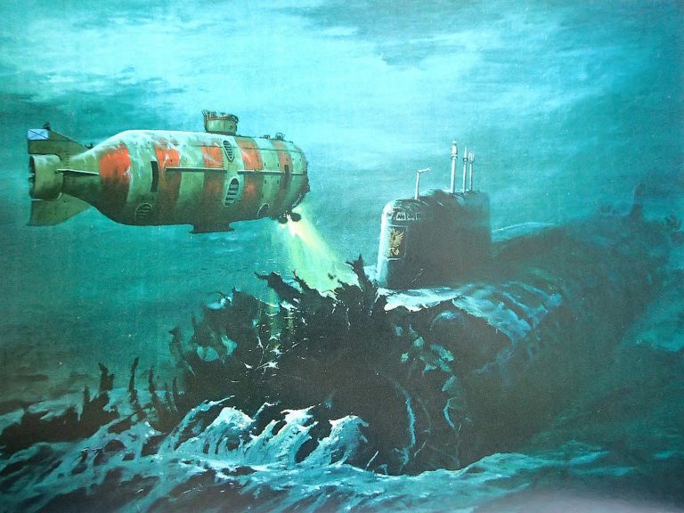 Ponorka se během pár vteřin ocitla na dně moře.