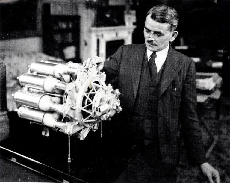 O první proudový motor se zasloužil Frank Whittle.