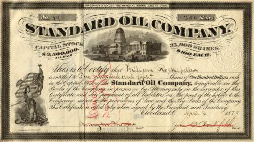 Akcie Standard Oil letí nahoru.